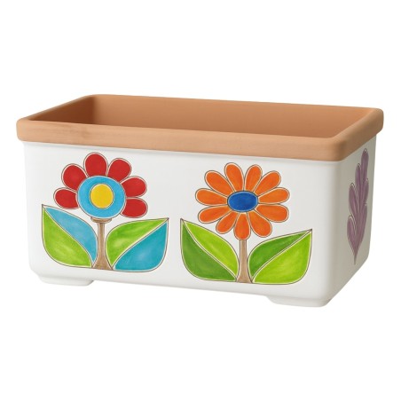 Ceramic planter Folk Daisies de simone pottery Ceramic planter Folk Daisies de simone pottery